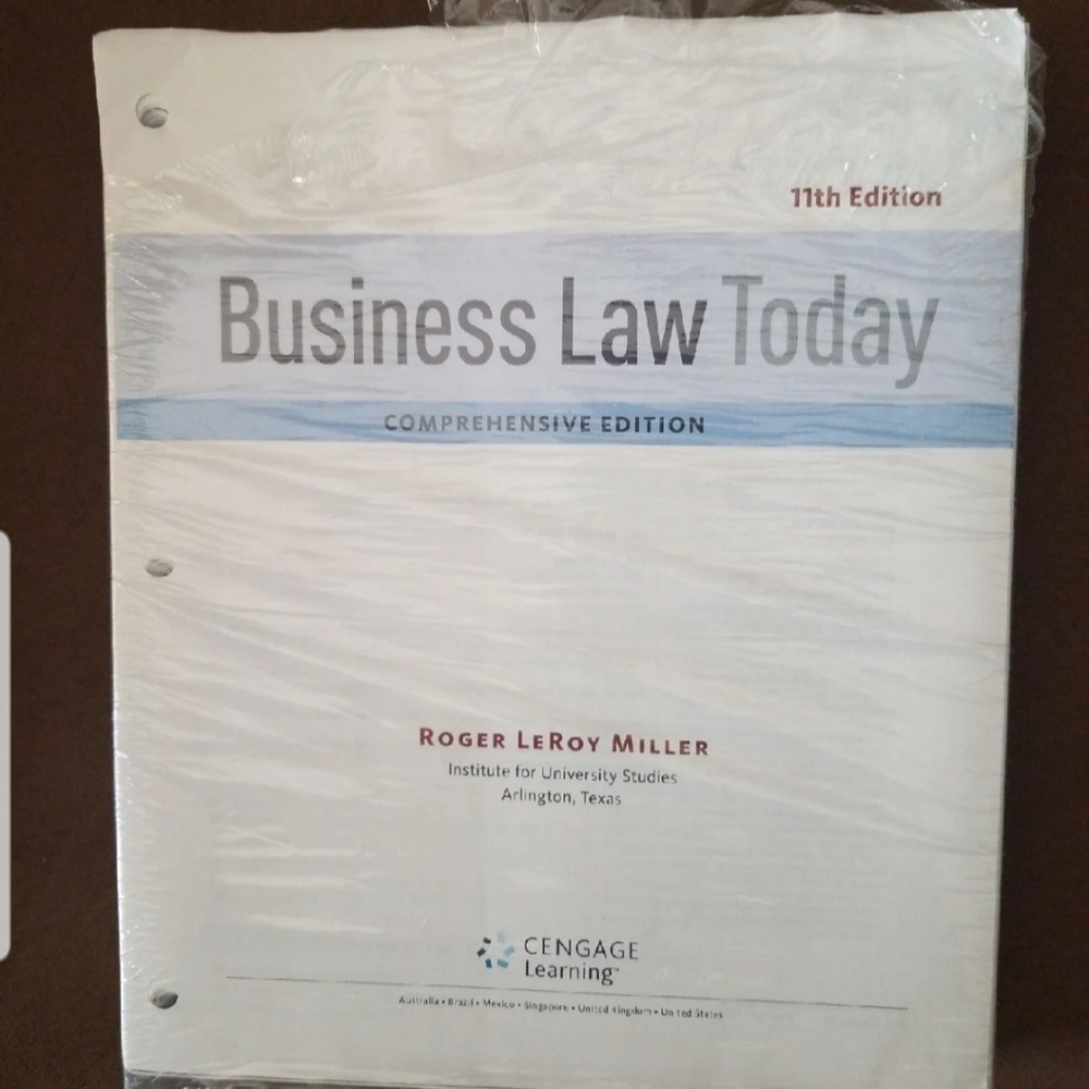 Business Law Loose Leaf Textbook